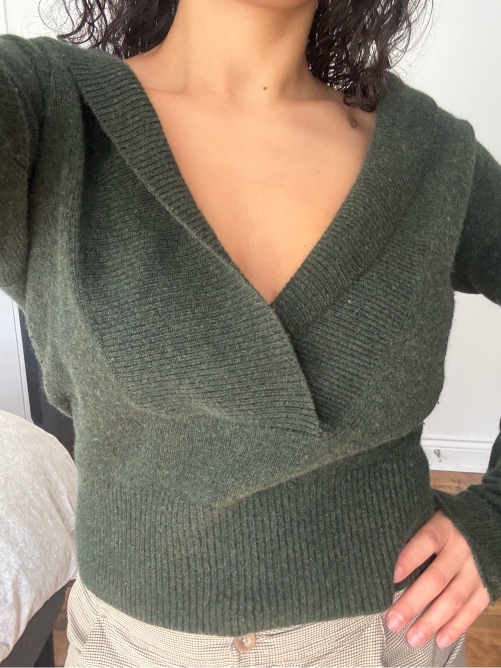 Banana Republic Merino Wool Angora Blend Off-Shoulder Sweater, Size Small
